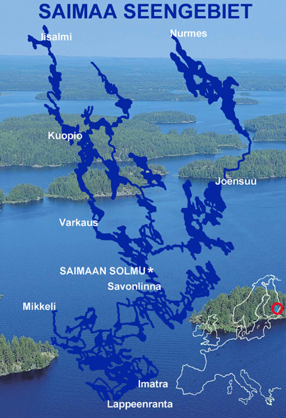 Lake Saimaa map